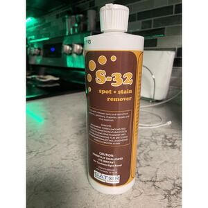 S-32 Spot Stain Remover 16 Ounce Bottle New Unopened Grease Lipstick Remover